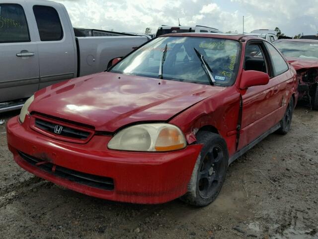 1HGEJ8245TL052598 - 1996 HONDA CIVIC EX RED photo 2