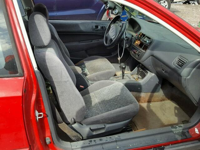 1HGEJ8245TL052598 - 1996 HONDA CIVIC EX RED photo 5