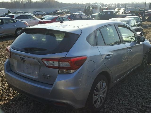 4S3GTAA69H3713438 - 2017 SUBARU IMPREZA SILVER photo 4