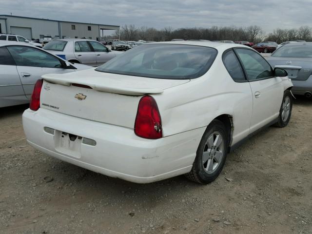 2G1WM15K869277243 - 2006 CHEVROLET MONTE CARL WHITE photo 4