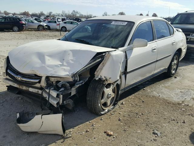 2G1WF52E119245730 - 2001 CHEVROLET IMPALA WHITE photo 2