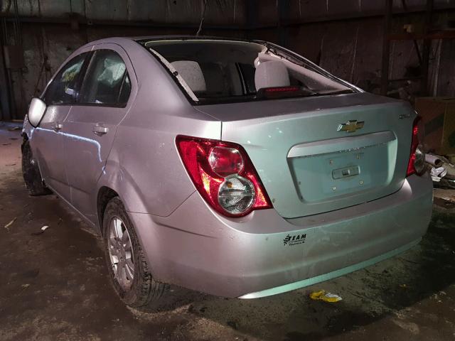 1G1JA5SH3C4214844 - 2012 CHEVROLET SONIC LS 银色 照片 3