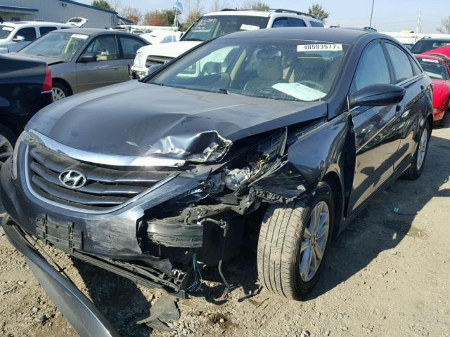 5NPEB4AC9DH555411 - 2013 HYUNDAI SONATA GLS BLUE photo 2