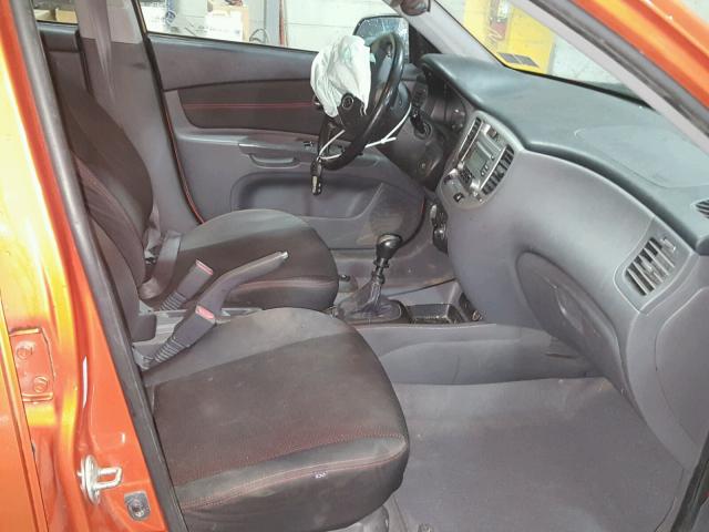 KNADE163286361780 - 2008 KIA RIO 5 SX ORANGE photo 5