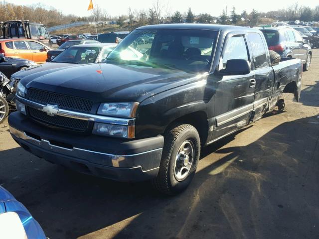 2GCEK19T041263098 - 2004 CHEVROLET SILVERADO BLACK photo 2