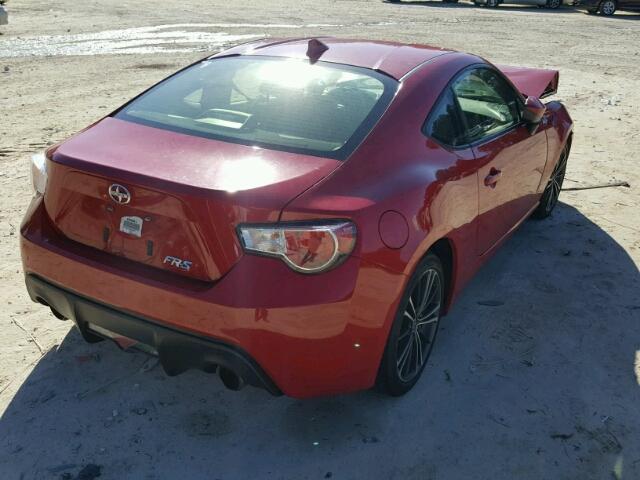 JF1ZNAA18F9700297 - 2015 TOYOTA SCION FR-S 红色 照片 4