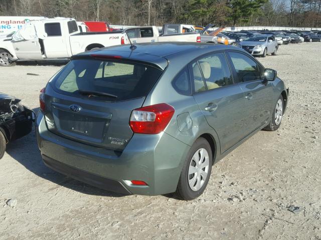 JF1GPAA66E9272256 - 2014 SUBARU IMPREZA BA GREEN photo 4