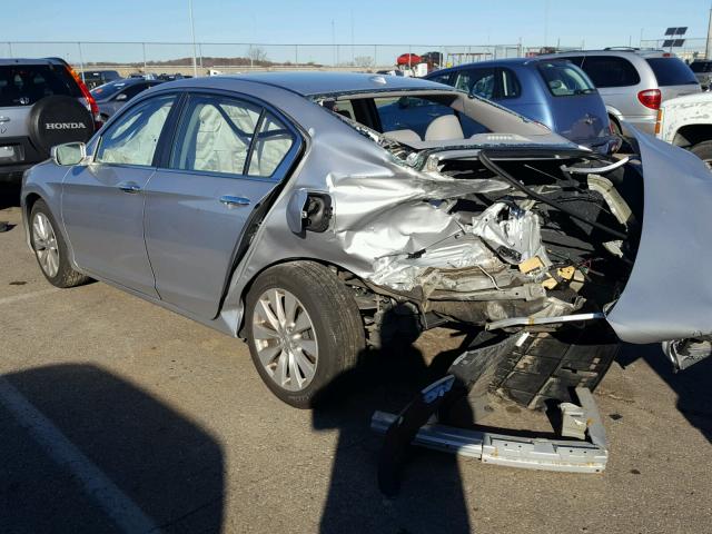 1HGCR2F81DA147120 - 2013 HONDA ACCORD EXL SILVER photo 3