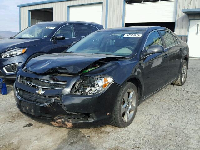 1G1ZH57B79F220632 - 2009 CHEVROLET MALIBU 1LT BLACK photo 2