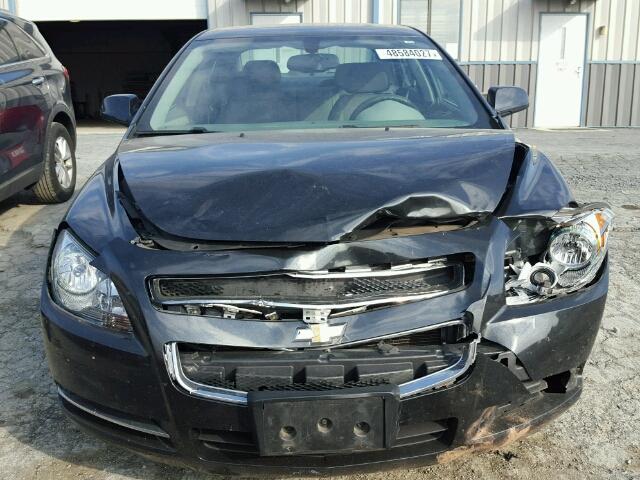 1G1ZH57B79F220632 - 2009 CHEVROLET MALIBU 1LT BLACK photo 9