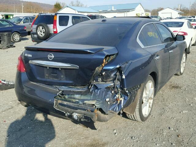 1N4AA51E99C843432 - 2009 NISSAN MAXIMA S BLUE photo 4