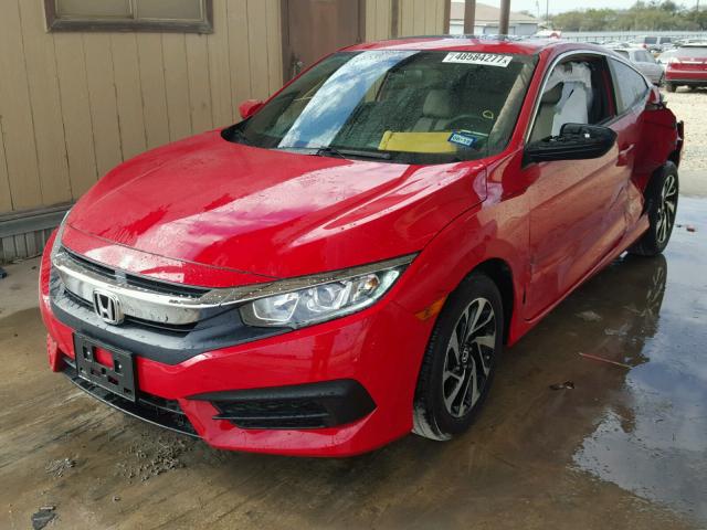 2HGFC4B03HH309346 - 2017 HONDA CIVIC LX RED photo 2