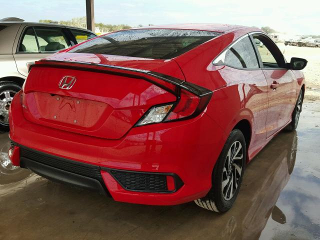 2HGFC4B03HH309346 - 2017 HONDA CIVIC LX RED photo 4