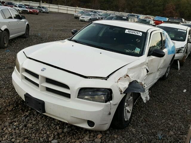 2B3KA43R08H326414 - 2008 DODGE CHARGER WHITE photo 2