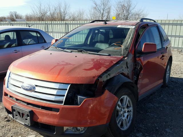 2FMDK49C07BB20207 - 2007 FORD EDGE SEL P ORANGE photo 2