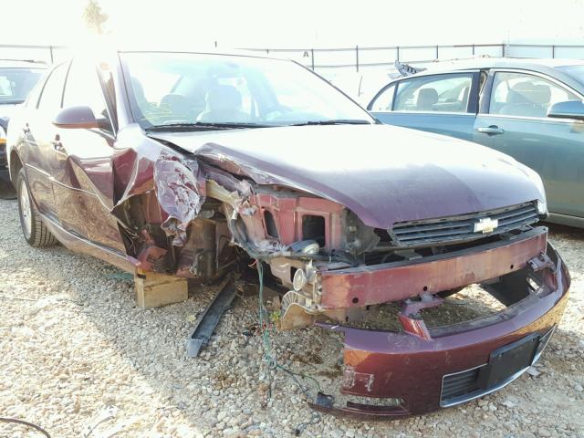 2G1WT58N679309849 - 2007 CHEVROLET IMPALA LT MAROON photo 1