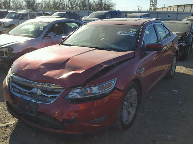 1FAHP2EW1BG121577 - 2011 FORD TAURUS SEL RED photo 2