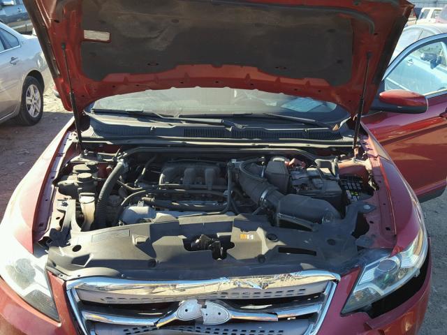 1FAHP2EW1BG121577 - 2011 FORD TAURUS SEL RED photo 7