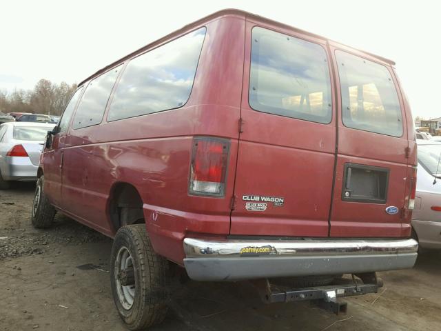 1FBHE31LXVHA71833 - 1997 FORD ECONOLINE RED photo 3