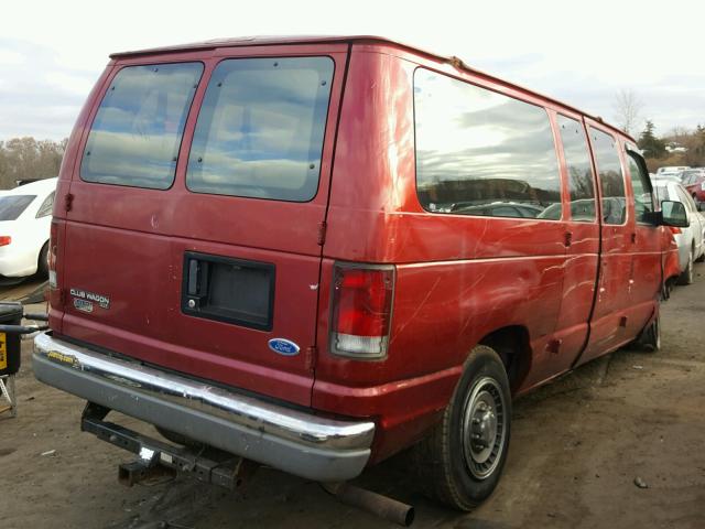 1FBHE31LXVHA71833 - 1997 FORD ECONOLINE RED photo 4