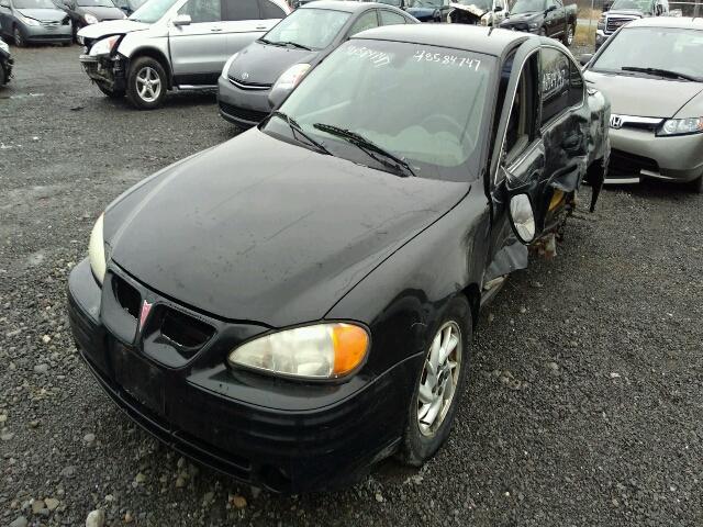 1G2NF52F32C321894 - 2002 PONTIAC GRAND AM S BLACK photo 2