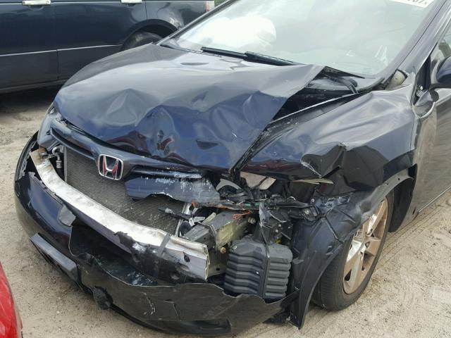 2HGFG12918H560335 - 2008 HONDA CIVIC EXL 黑色 照片 8