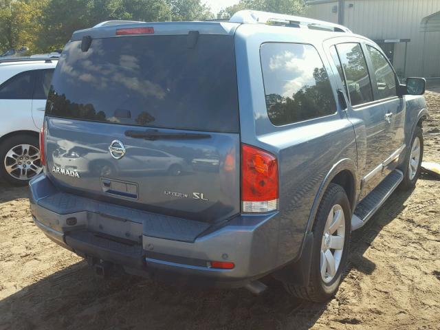 5N1BA0ND2BN623915 - 2011 NISSAN ARMADA SV BLUE photo 4