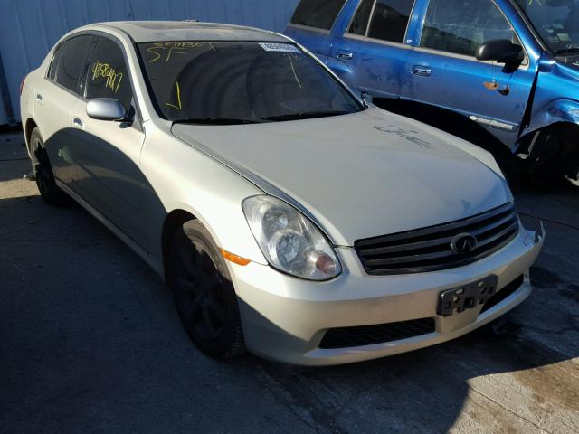 JNKCV51E46M510180 - 2006 INFINITI G35 BEIGE photo 1