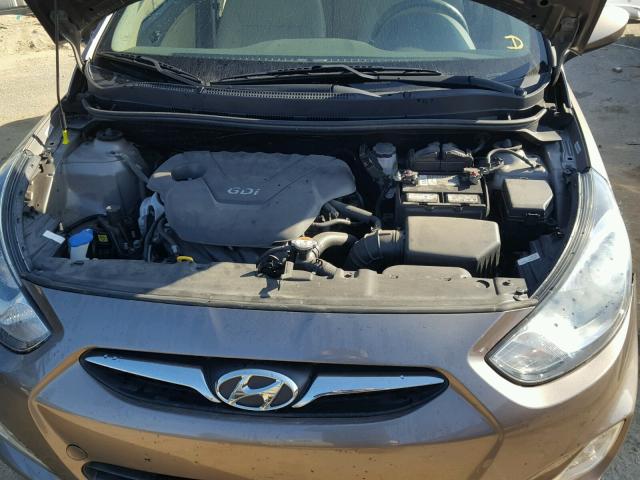 KMHCU4AE5DU278602 - 2013 HYUNDAI ACCENT GLS GRAY photo 7