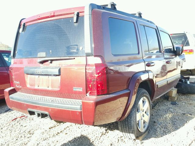1J8HG48P57C610937 - 2007 JEEP COMMANDER წითელი ფოტო 4