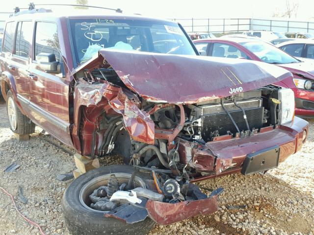 1J8HG48P57C610937 - 2007 JEEP COMMANDER წითელი ფოტო 9