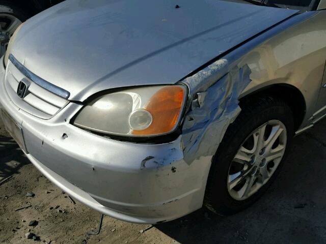 2HGES26783H507908 - 2003 HONDA CIVIC EX SILVER photo 9