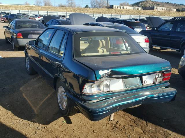 1B3XP28K9PN658071 - 1993 DODGE SHADOW GREEN photo 3