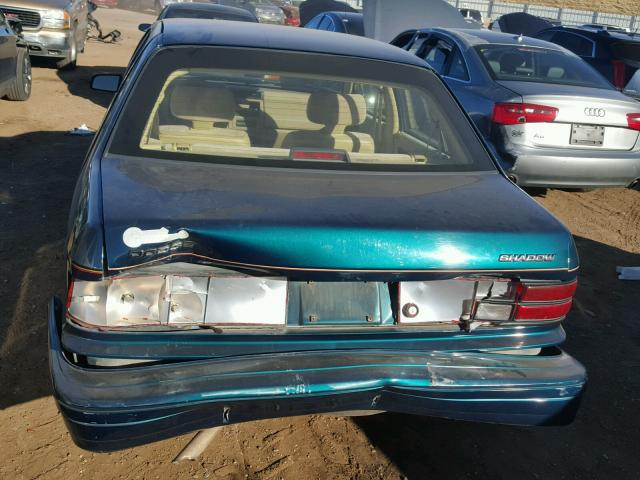 1B3XP28K9PN658071 - 1993 DODGE SHADOW GREEN photo 9