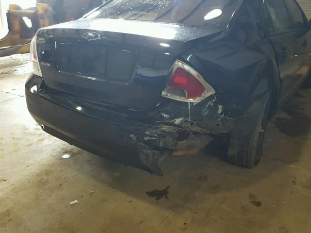 3FAHP06Z08R128325 - 2008 FORD FUSION S BLACK photo 9