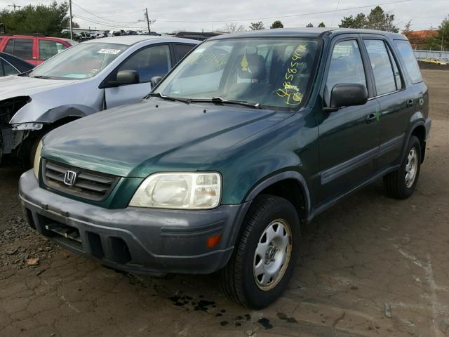 JHLRD1849YC023590 - 2000 HONDA CR-V LX GREEN photo 2