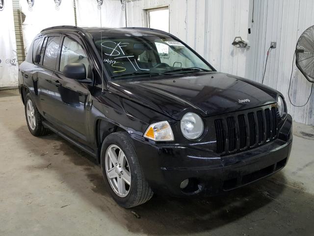 1J8FF47W27D167949 - 2007 JEEP COMPASS BLACK photo 1