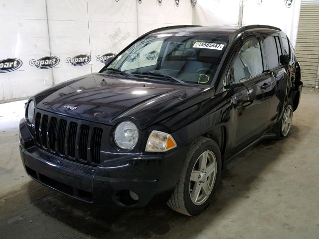 1J8FF47W27D167949 - 2007 JEEP COMPASS BLACK photo 2