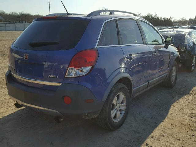 3GSDL43N98S563483 - 2008 SATURN VUE XE BLUE photo 4