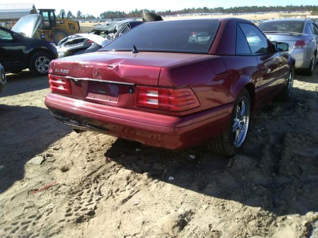 WDBFA68F6YF190655 - 2000 MERCEDES-BENZ SL 500 RED photo 4