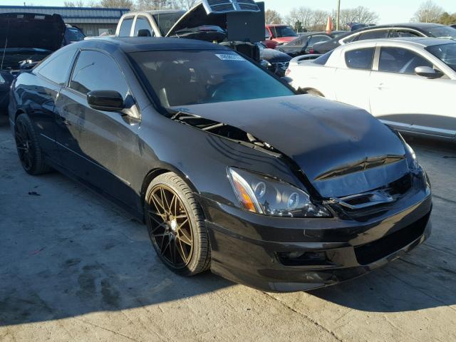 1HGCM81677A004586 - 2007 HONDA ACCORD EX BLACK photo 1