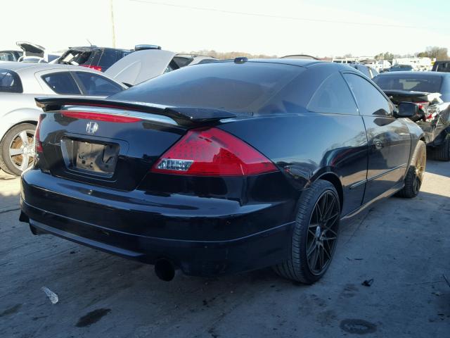 1HGCM81677A004586 - 2007 HONDA ACCORD EX BLACK photo 4