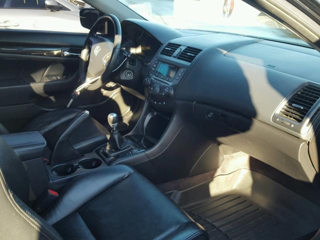 1HGCM81677A004586 - 2007 HONDA ACCORD EX BLACK photo 5