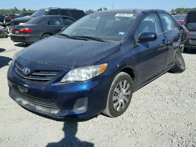 5YFBU4EE3DP112893 - 2013 TOYOTA COROLLA BA BLUE photo 2