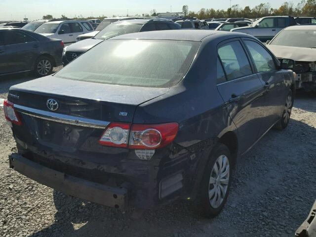 5YFBU4EE3DP112893 - 2013 TOYOTA COROLLA BA BLUE photo 4