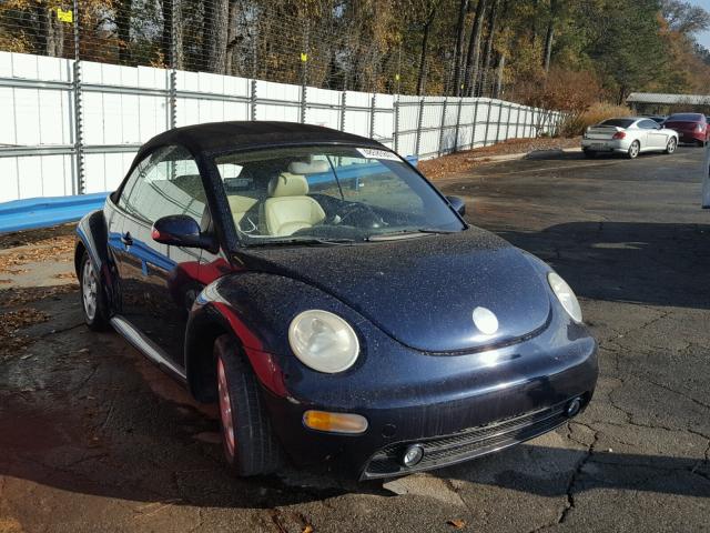 3VWCK21YX3M306242 - 2003 VOLKSWAGEN NEW BEETLE BLUE photo 1