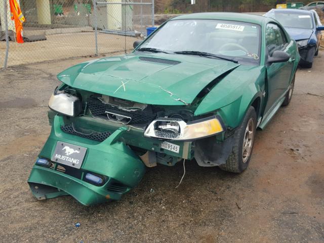 1FAFP4043XF232007 - 1999 FORD MUSTANG GREEN photo 2