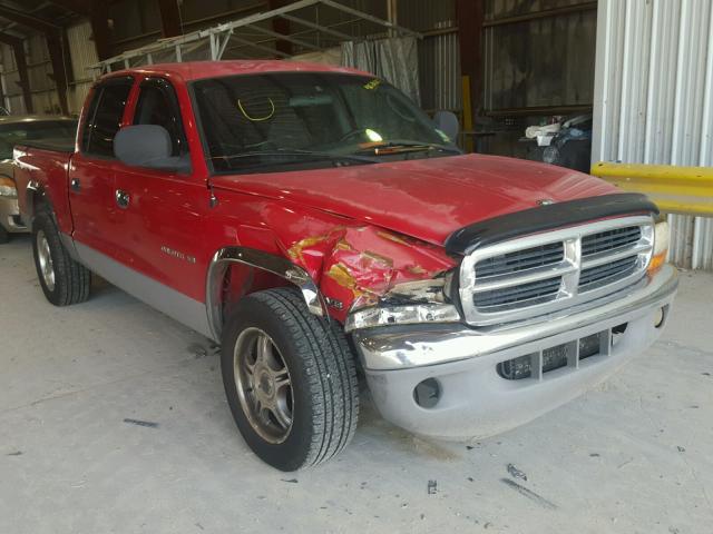 1B7GL2AN6YS763457 - 2000 DODGE DAKOTA QUA RED photo 1