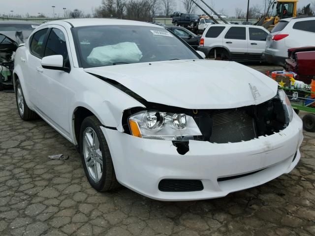 1C3CDZCB9CN188340 - 2012 DODGE AVENGER SX WHITE photo 1