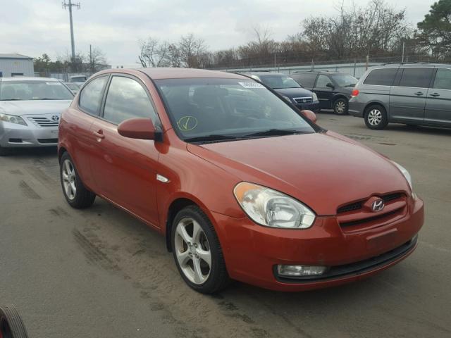 KMHCN36C57U027615 - 2007 HYUNDAI ACCENT SE ORANGE photo 1